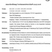 Vereinsmeisterschaft 2015