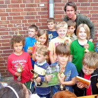 Grundschulturnier 2014 - Siegerehrung mit Sebastian Siebrecht