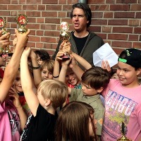 Grundschulturnier 2014 - Siegerehrung mit Sebastian Siebrecht