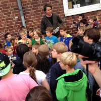 Grundschulturnier 2014 - Siegerehrung mit Sebastian Siebrecht