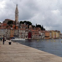 Poreč bewölkt