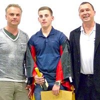 Alexander Lagunow, Leonid Sawlin und Bernd Vökler