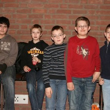 U12: Arman, Anna, Lukas, Tim und Patrick (v.l.n.r.)