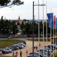 Blick vom Turniersaal auf Poreč